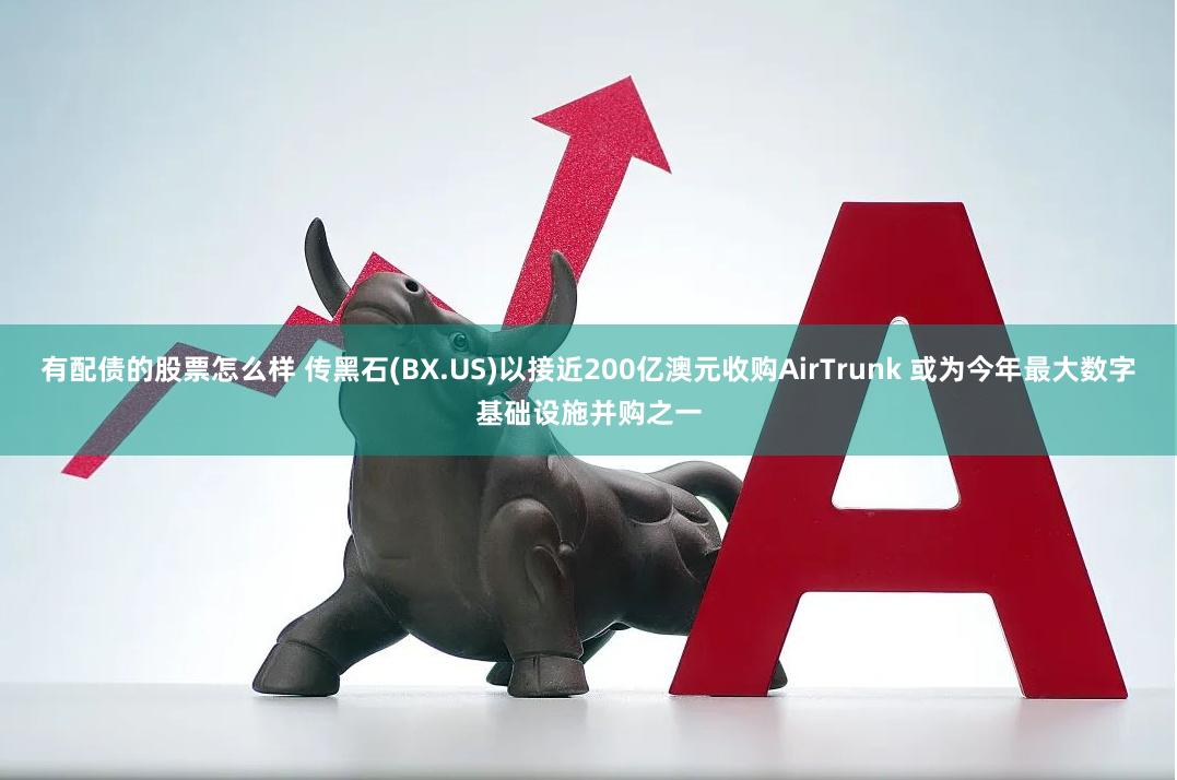 有配债的股票怎么样 传黑石(BX.US)以接近200亿澳元收购AirTrunk 或为今年最大数字基础设施并购之一